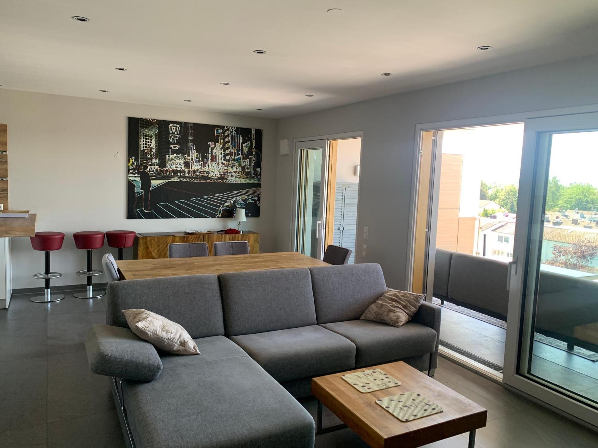 Penthouse Apartment Mit Alpenblick 腓特烈港 外观 照片